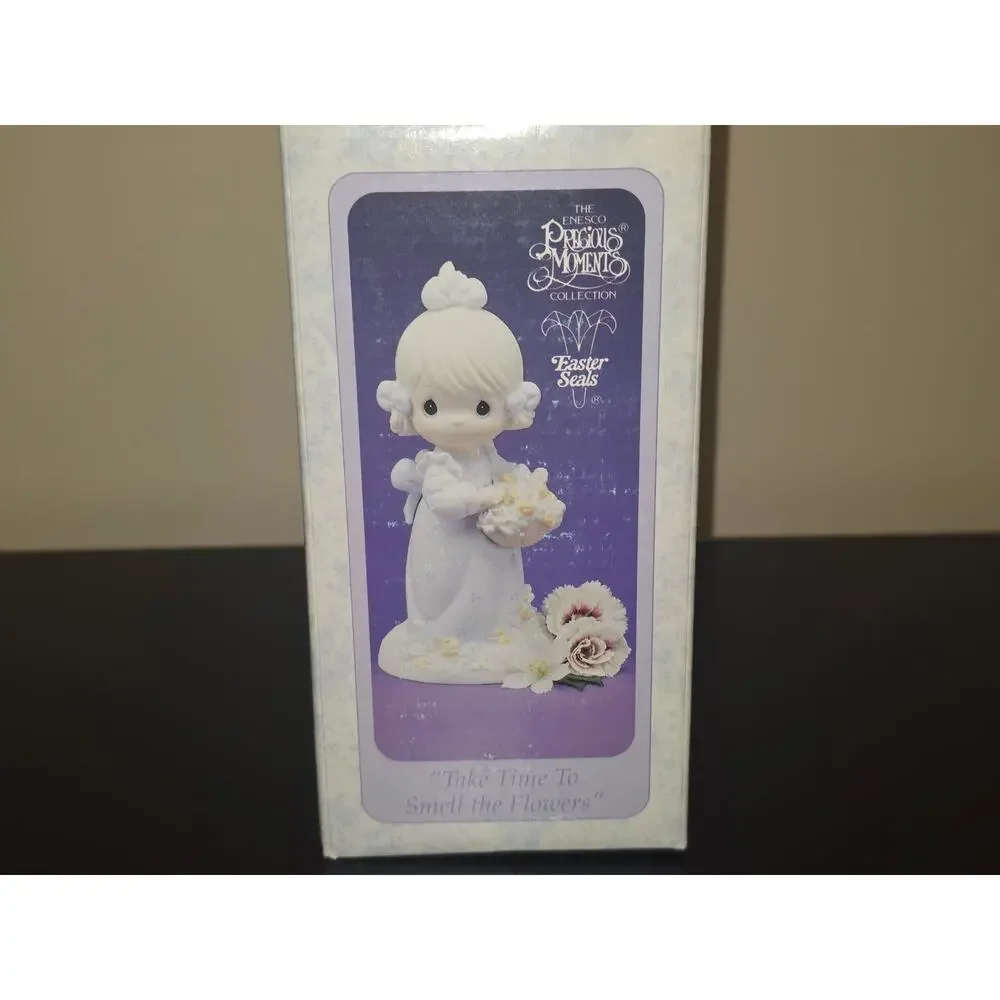 Precious Moments Enesco 524387 “Take Time To Smell‎ the Flowers” 1994 Figurine